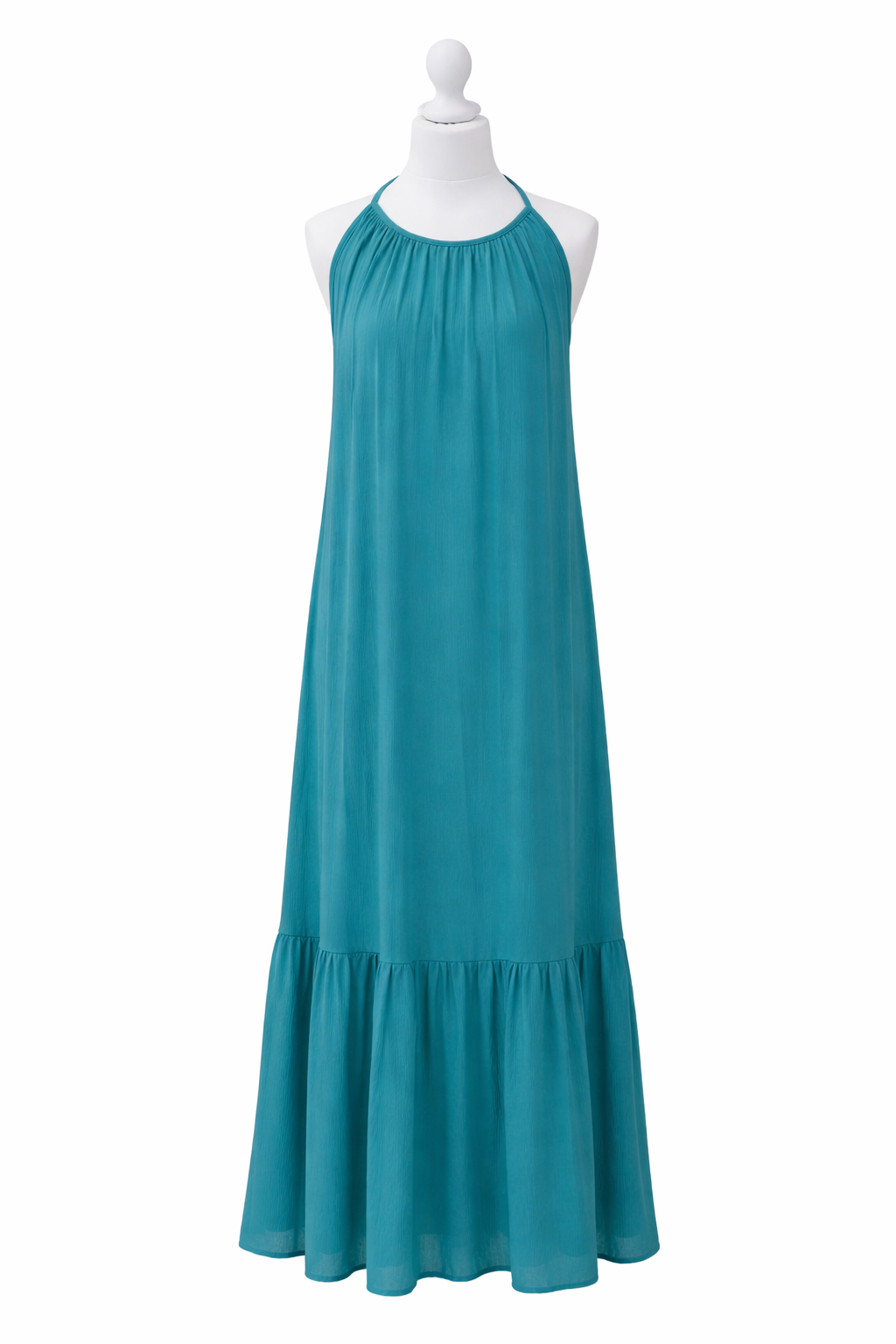 Vestido halter turquesa