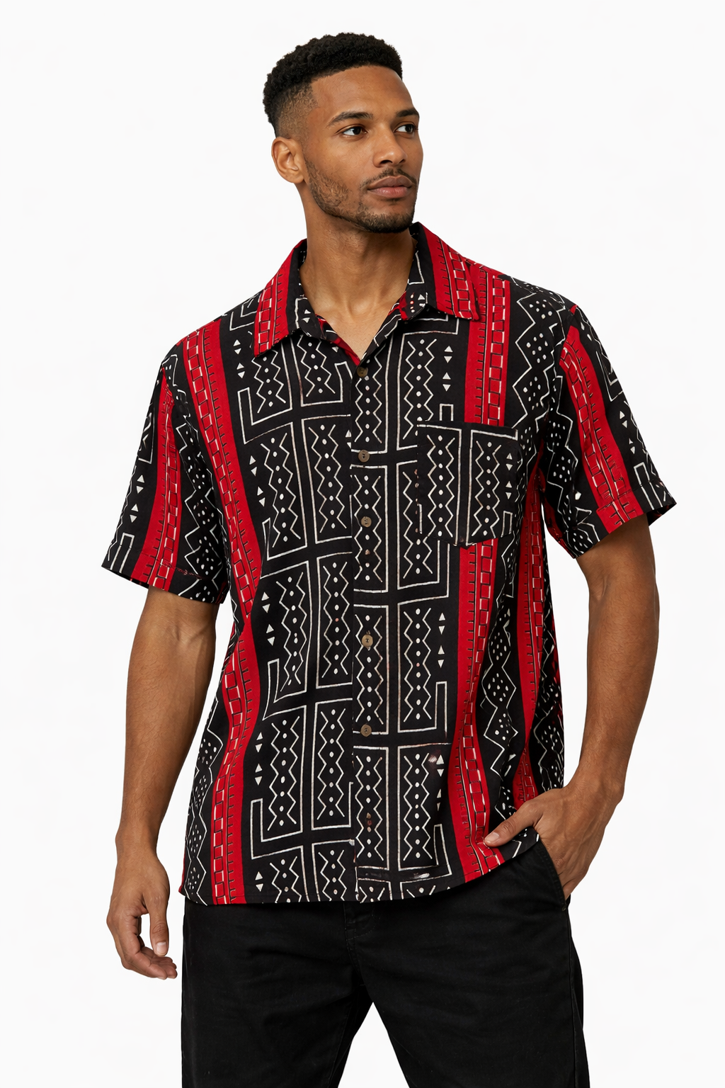 Camisa black & red
