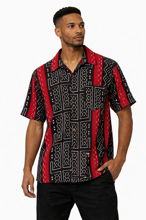 Camisa black & red