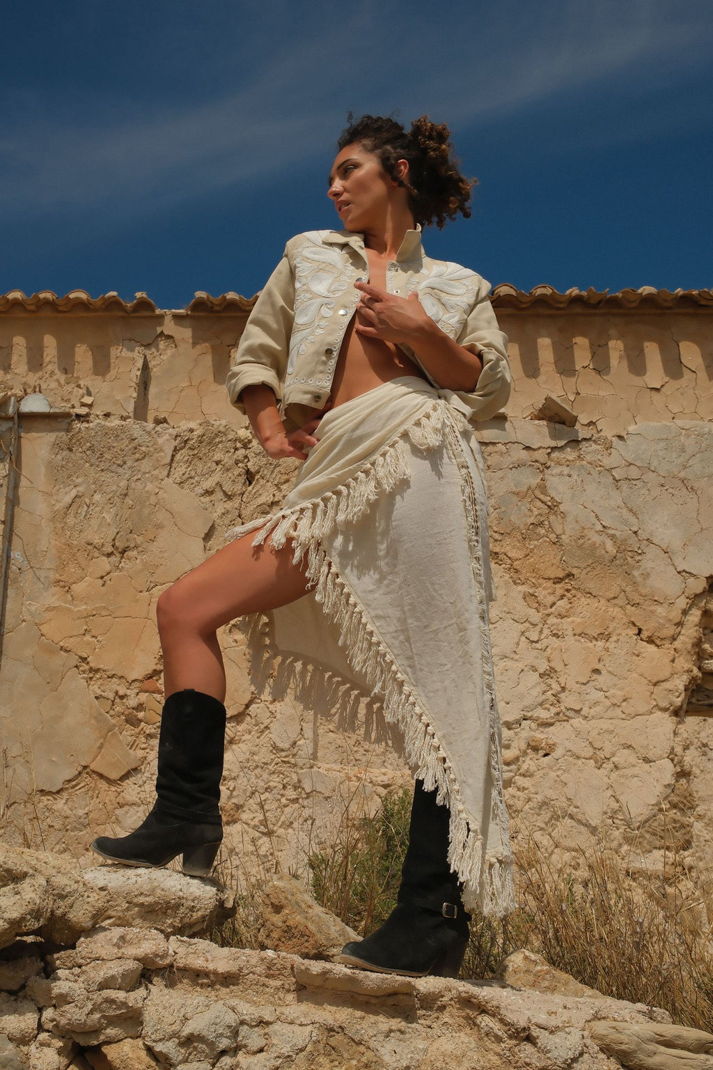 Falda natura